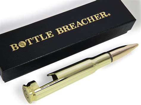 50 Caliber Bottle Breacher Bottle Opener In Polished Brass With T