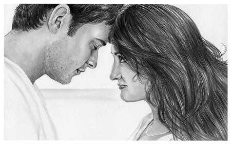 Pencil Sketch Pencil Drawing Images Of Love Couple Rectangle Circle