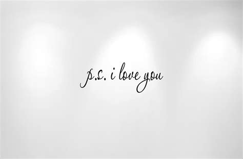 Ps I Love You Quote Decal 1166 Innovativestencils