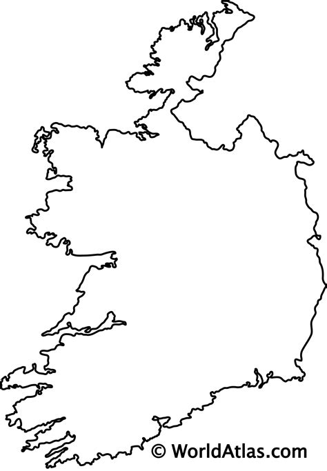 Ireland Outline Map