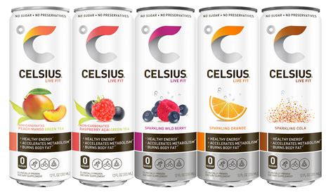 Celsius Fitness Drink Original 7 Flavor Variety Pack Zero Sugar 12oz