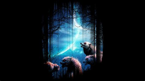 Fantasy Original Art Artistic Artwork Wolf Wolves Wallpapers Hd