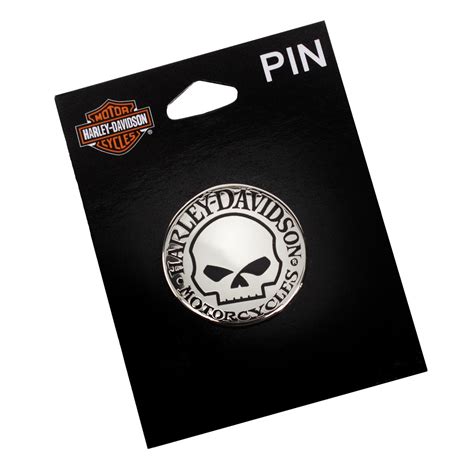Harley Davidson Willie G Death Skull Vest Pin Hubcap Motorcycle Pin