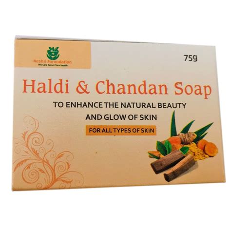 Keshri Formulation Haldi Chandan Soap Packaging Type Box Packaging