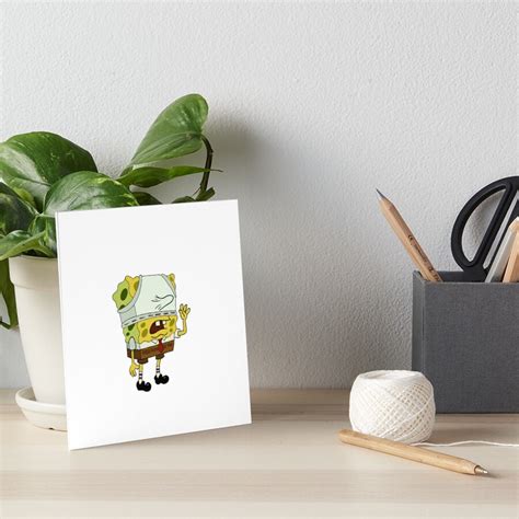 Spongebob Underwear Meme Art Board Print For Sale By Eggcelantarts