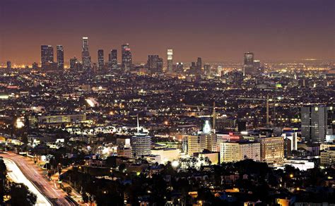 Los Angeles At Night Wallpapers 4k Hd Los Angeles At Night
