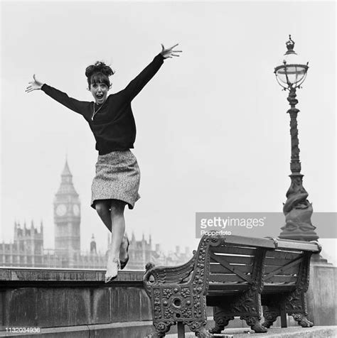 English Actress And Dancer Una Stubbs Pictured Leaping In The Air On