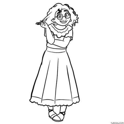 Mirabel Madrigal Encanto Coloring Page » Turkau