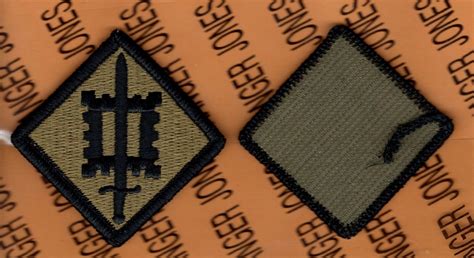 Us Army 18th Engineer Brigade Ocp Hook N Loop Uniform Shoulder Patch M