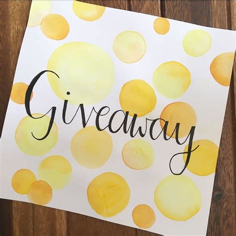 Yellow Bubbles Pattern Watercolor Hand Drawn Hand Lettered
