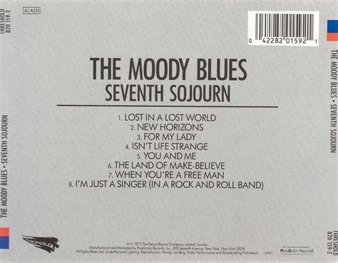 Classic Rock Covers Database The Moody Blues Seventh Sojourn 1972