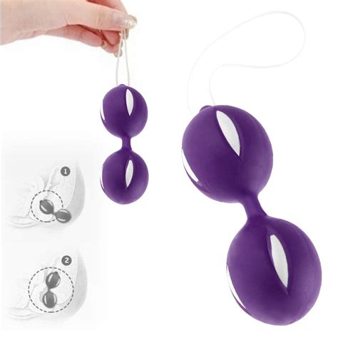 Women Duotone Ben Wa Ball On String Weighted Female Kegel Vaginal Tight Exercise Ebay