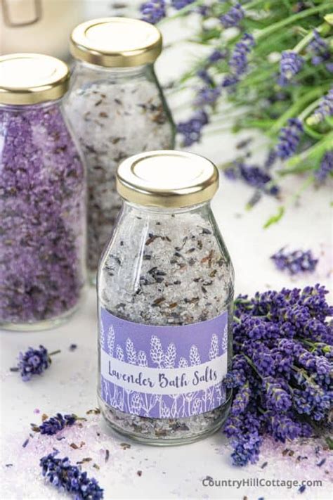 Homemade Lavender Bath Salts Recipe Free Printable Labels