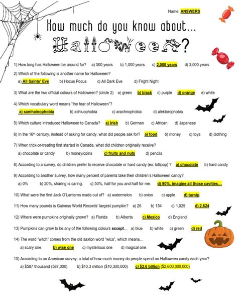 Halloween Trivia By Teach Simple