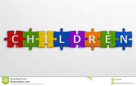 Word Children Stock Illustration Illustration Of Symbol 29785080