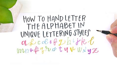 How to Hand Letter the Alphabet in Unique Lettering Styles | Sarah Ensign | Skillshare