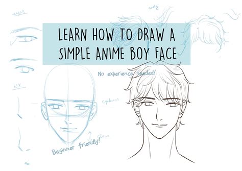 Draw Anime Boy Face Naruto