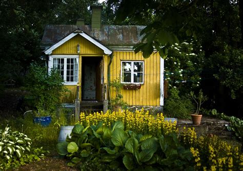 Forest Cottage Denmark Yellow Cottage Tiny Cottage Small House