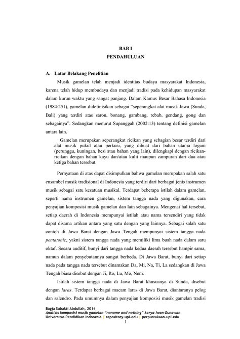 Contoh Latar Belakang Makalah Bahasa Indonesia