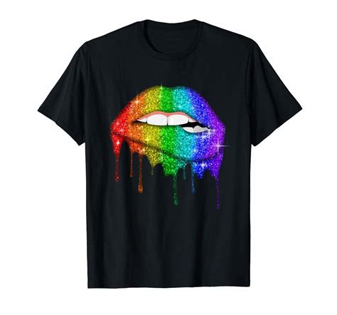 rainbow lips t shirts pride gay lesbian lgbt shirt t