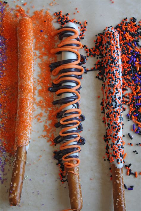 Halloween Pretzel Rods Catch My Party