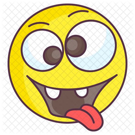 Idiot Emoji Emoji Icon Download In Colored Outline Style