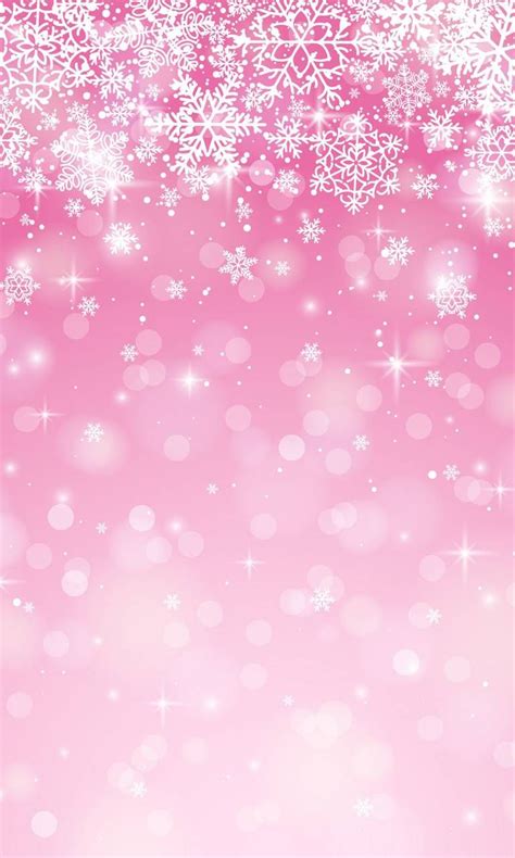 Pink Christmas Snowflake Wallpaper Christmas Phone Wallpaper