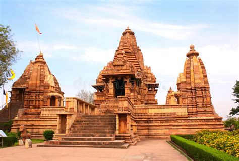 Temple De Lakshmana Dans Khajuraho Madhya Pradesh Inde Photo Stock