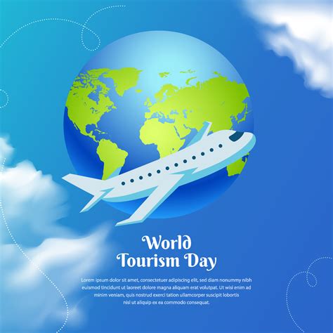 Celebration World Tourism Day Vector Illustration World Tourism Day