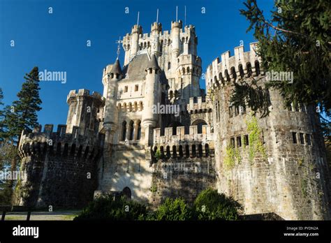 Butrón Medieval Castle In Basque Country Spain Middleage Stock Photo