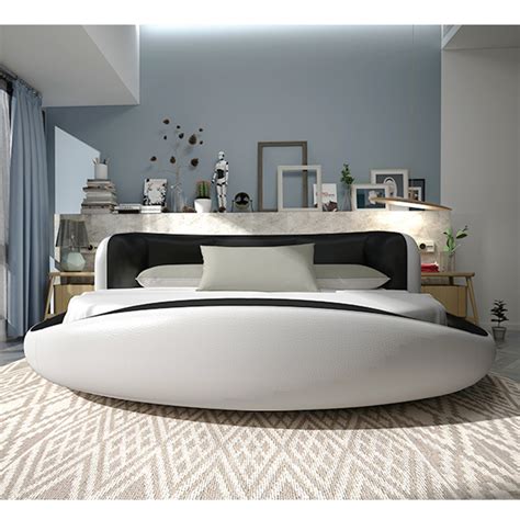 Big Moeden Italian Furniture Beds Leather Beds Round Bed Buy Modern