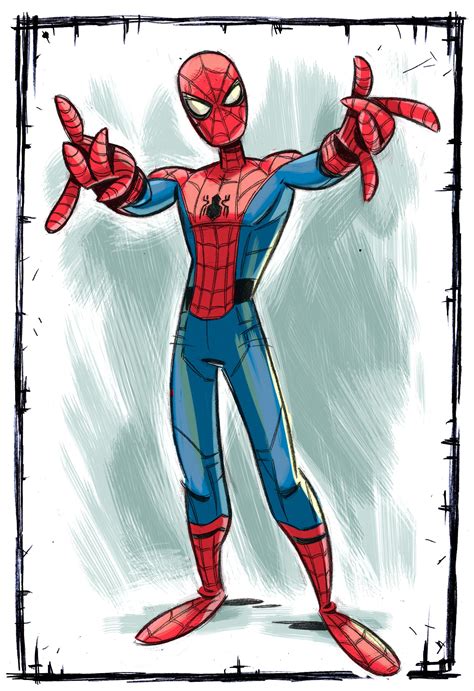 Spider Man Spider Man Homecoming 2017 Color By Stalnososkoviy On