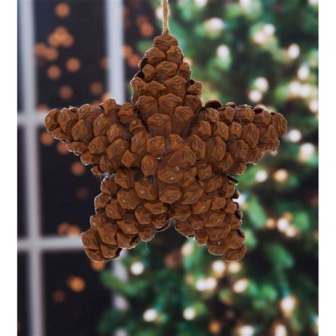 Pine Cone Star Christmas Ornament Tedliving Pine
