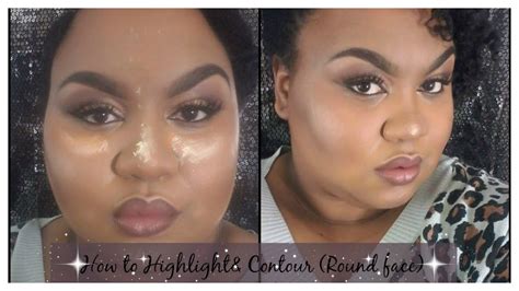 How To Highlight And Contour Round Face Youtube