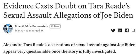 Joe Bidens Sexual Assault Accuser Tara Reade And The Hollywood