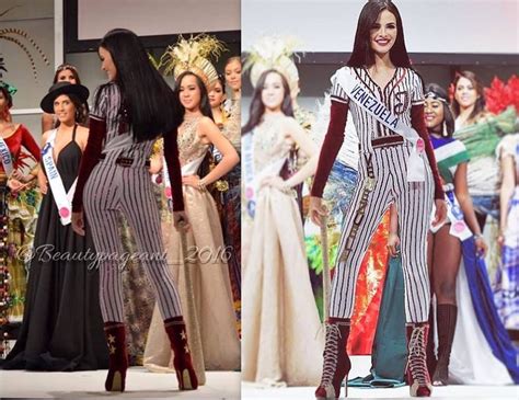 Jessica Duarte Mostrando Su Traje Típico Y De Fantasía Para El Miss International 2016 En