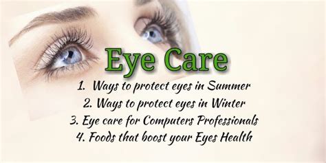 World Wide Health Hub Eye Care Tips Keep Your Eyes Healthy And