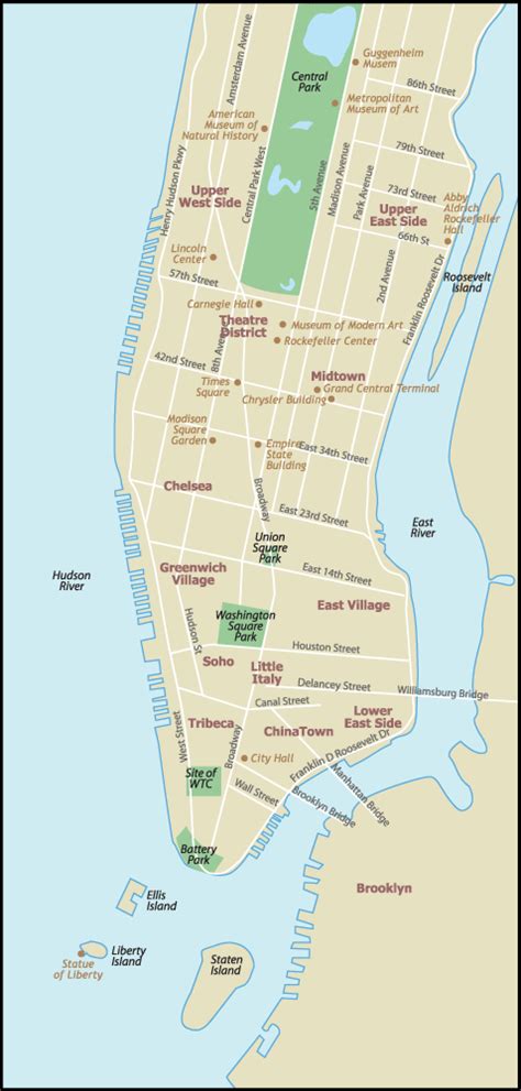 New York City Map Nyc Map Manhattan Map Dbb