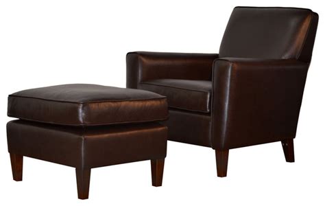 Genuine Espresso Brown Leather Accent Chair Club Chair Cigar Chair