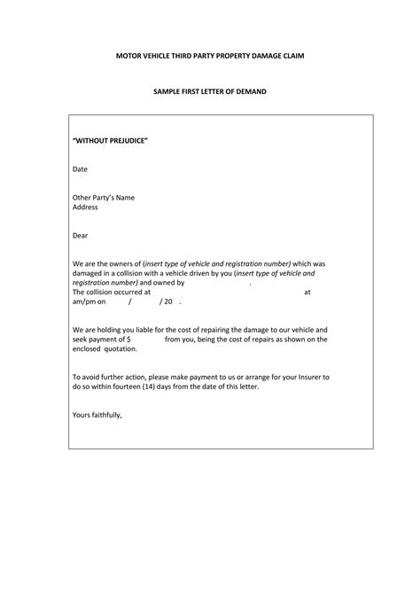 Example Of Demand Letter Database Letter Template Collection