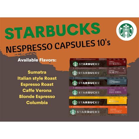 Starbucks Nespresso Capsules Shopee Philippines