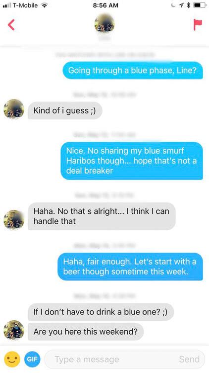Jan 13, 2021 · just don't limit yourself to tinder. The Secret to Starting a Conversation on Tinder (+ Screenshots) — Zirby | Tinder Made Easy