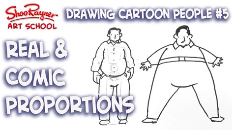 How To Draw Real Or Comic Cartoon Body Proportions Youtube