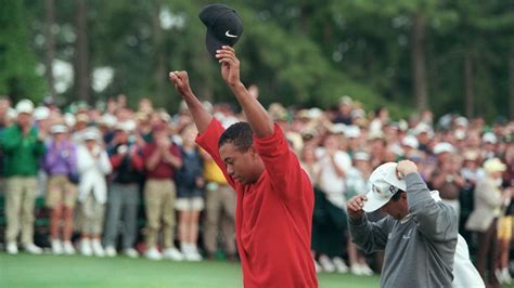 Tiger Woods Wins First Masters