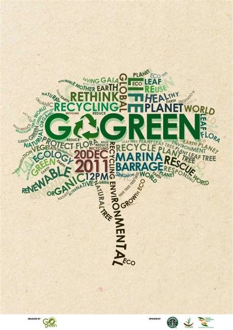 33 Contoh Poster Adiwiyata Go Green Lingkungan Hidup Hijau Go Green
