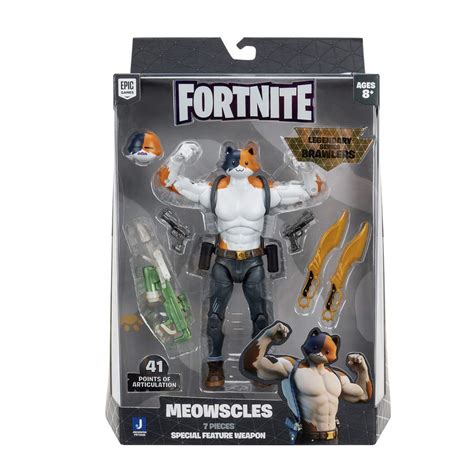 Buy Fortnite Legendary Series Brawlers 1 Pack 7 Inch Meowscles Action Figure Plus