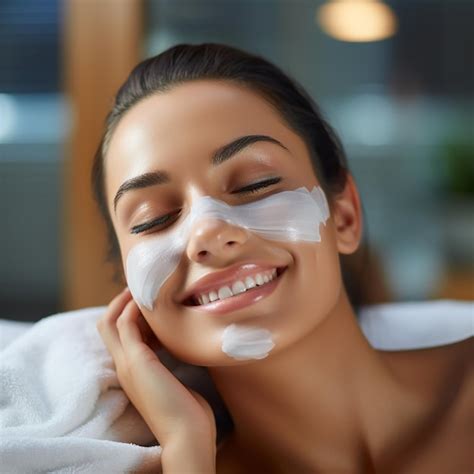 Premium Ai Image Face Peeling Mask Spa Beauty Treatment Skincare