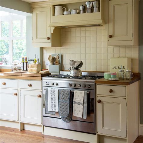 Check spelling or type a new query. Country cream kitchen with stainless-steel range | Country ...