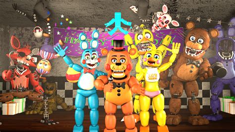 A Wholesome Fnaf Sfm Render With Stylized Models Beca