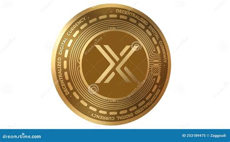 3d Illustration Golden Immutable X Imx Cryptocurrency Coin Symbol Stock